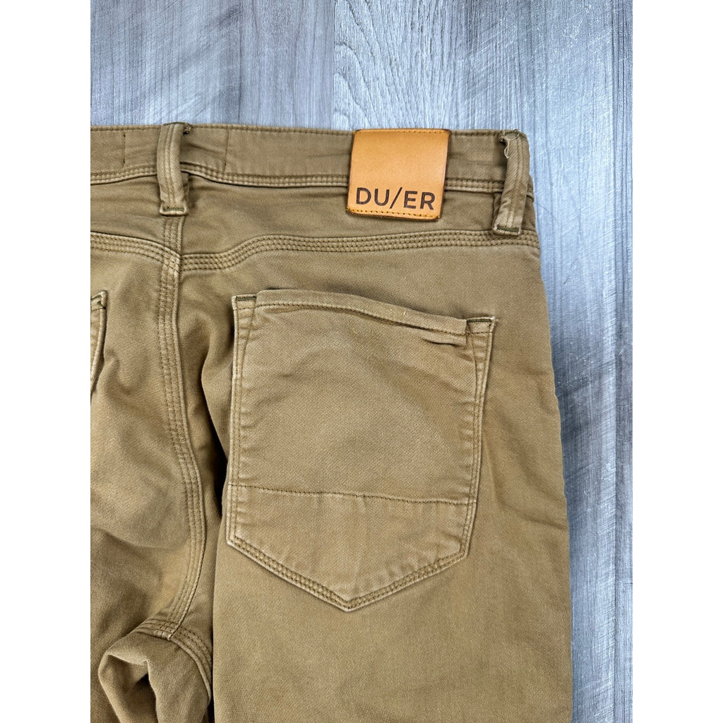 DU/ER N2X Relaxed Taper No Sweat Stretch Chino Pants in Camel — Size 32x32 // Preowned