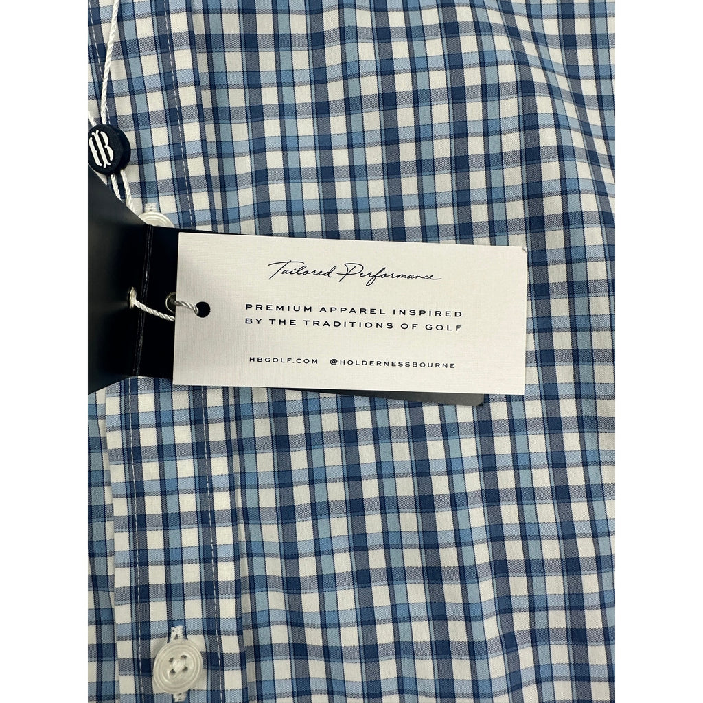 Holderness and Bourne The Flynn Signature Fit Plaid Long Sleeve Button Down in Bedford — Size 2XL