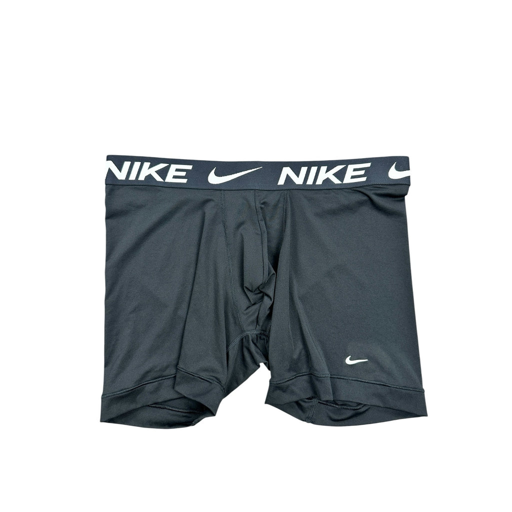 Nike Essential Micro Dri-FIT Boxer Brief 3-Pack in Black Blue Gray — Size Large