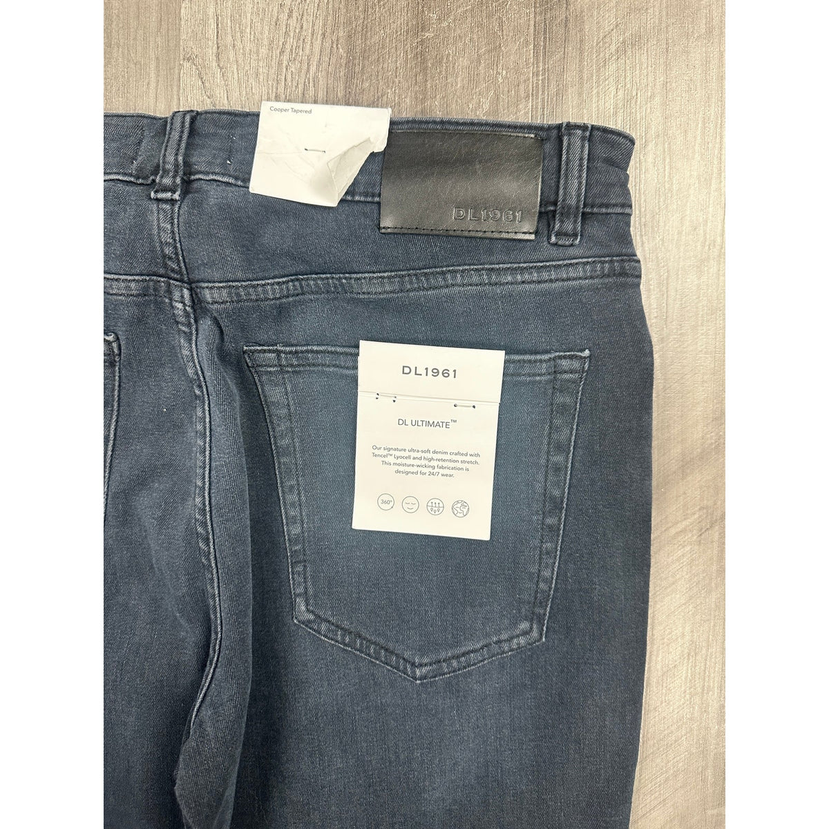 DL1961 Cooper Tapered Slim Jeans — Size 33x34
