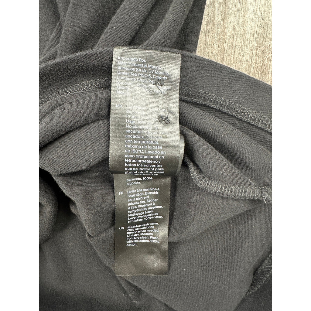 COS Regular Fit Stretch Jersey Long Sleeve Shirt in Black — Size Medium // Preowned