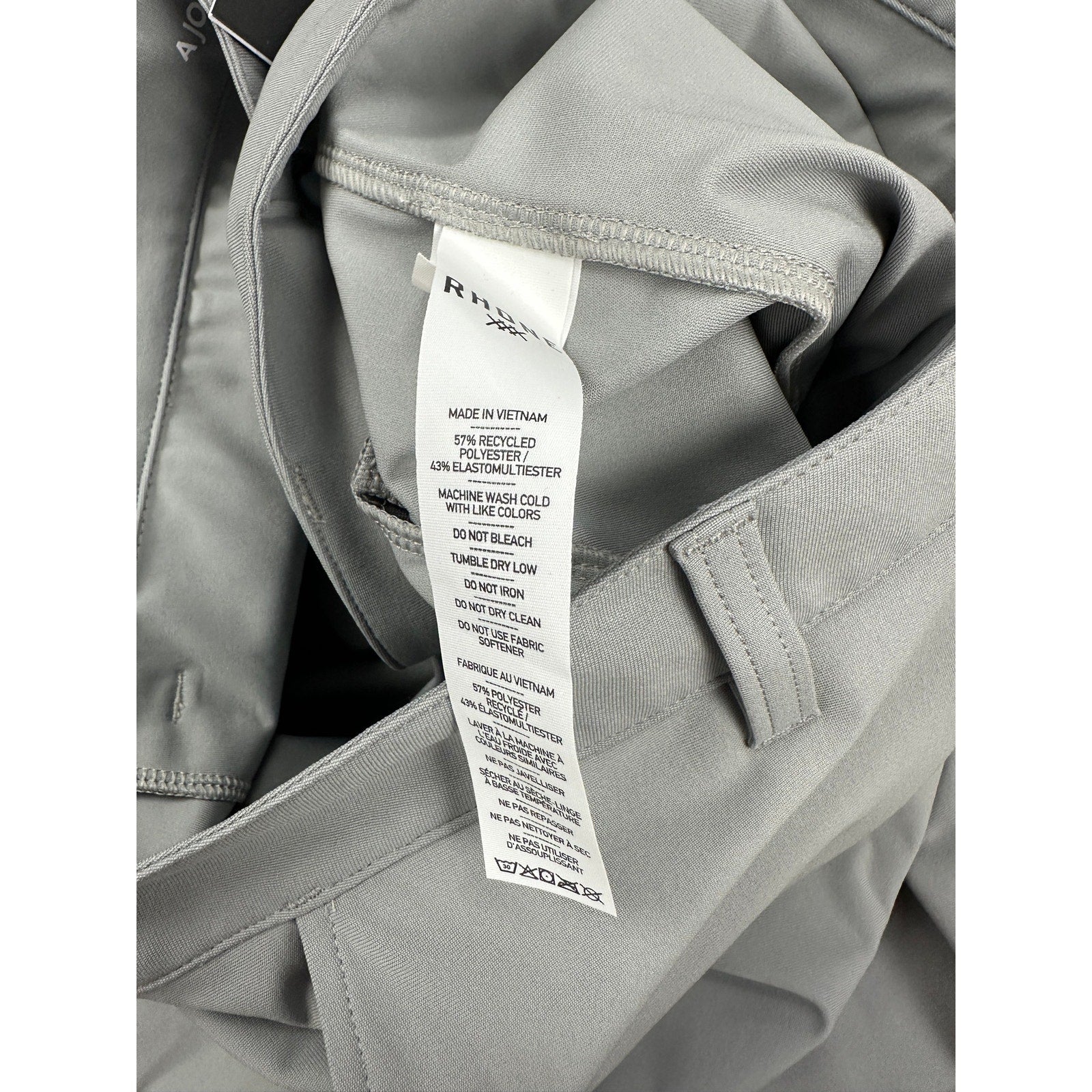 Rhone Commuter Slim Performance Pants in Dark Griffin — Size 40x33