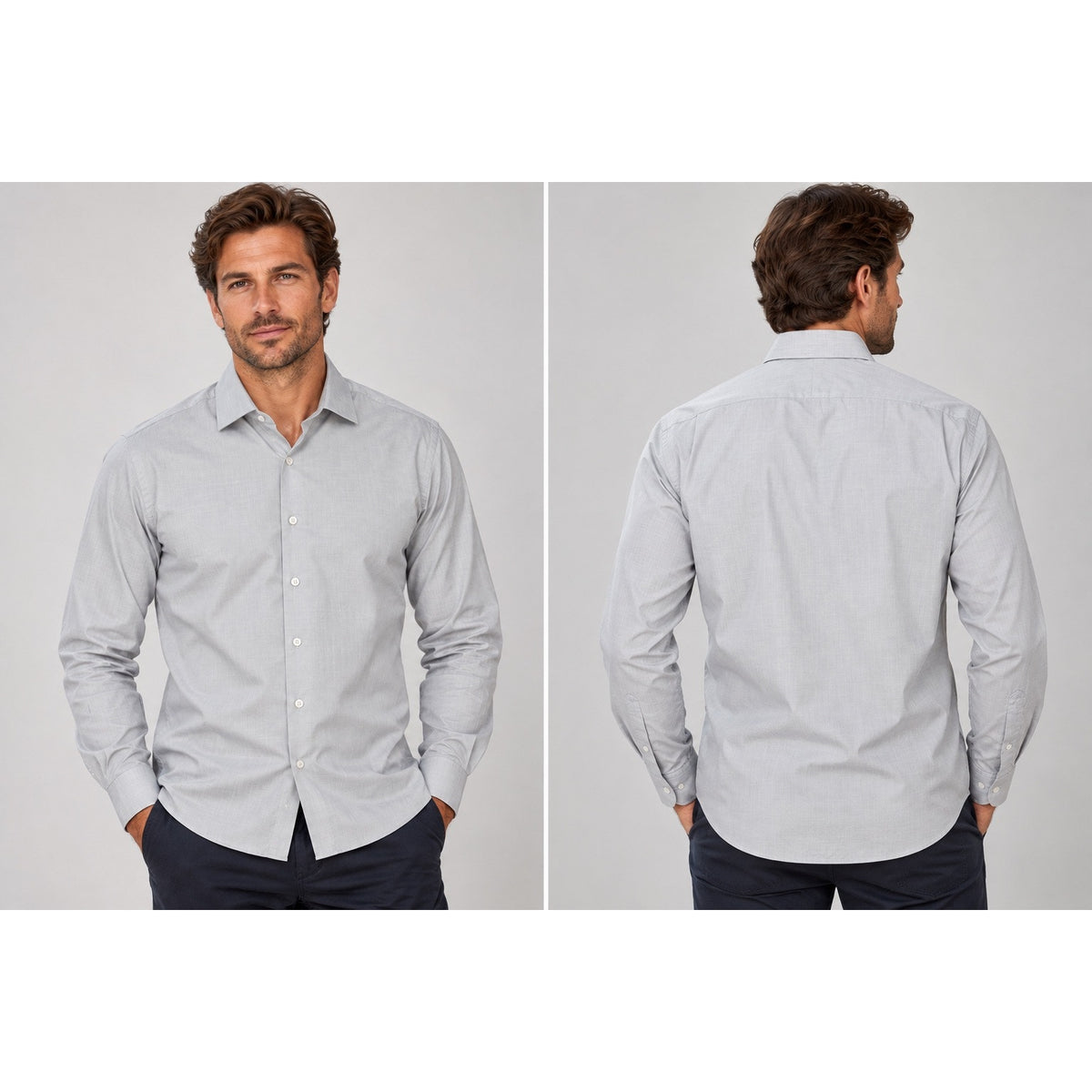 Proper Cloth Poplin Broadcloth Long Sleeve Button Down Shirt — Size 16 (Large) // Preowned