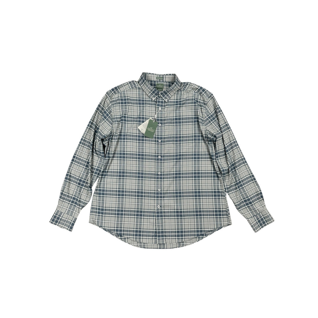 Genteal Performance Boulder Softouch Club Collection Sport Shirt in Steelhead — Size 2XL