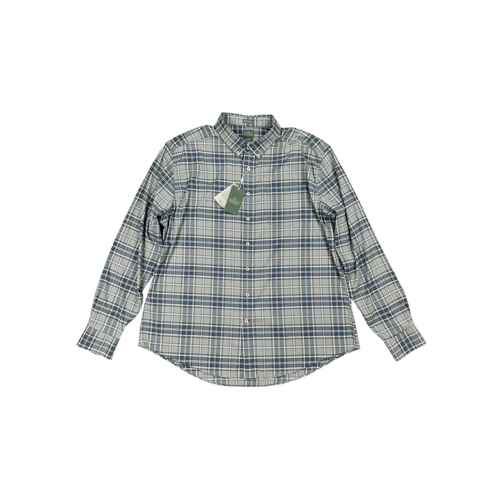 Genteal Performance Boulder Softouch Club Collection Sport Shirt in Steelhead — Size 2XL