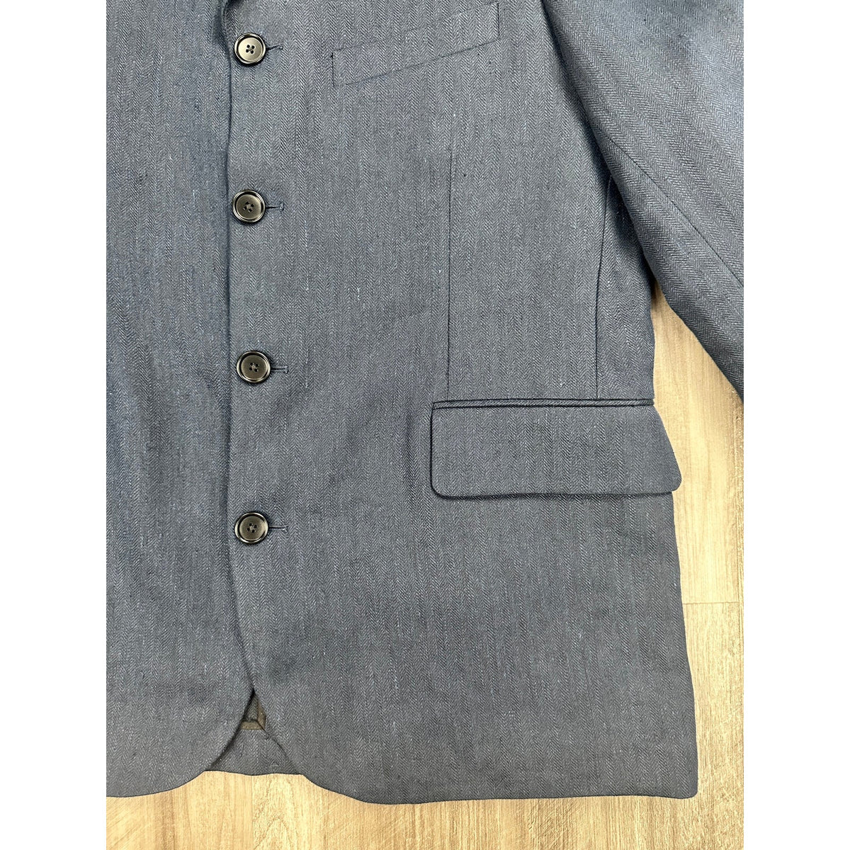 Alex Mill Daniel Four Button Linen Herringbone Blazer — Size XL
