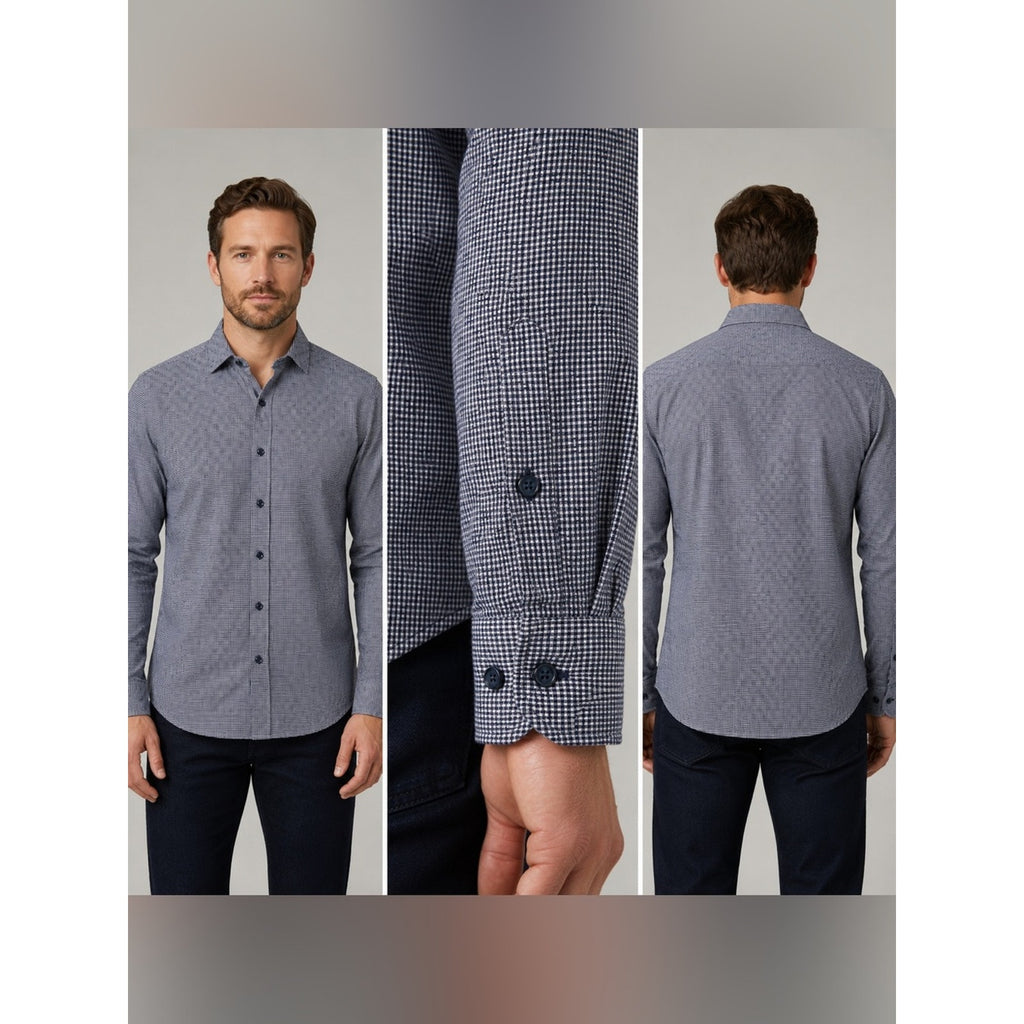 Robert Graham Modern Americana Tailored Fit Checkered Long Sleeve Button - Small