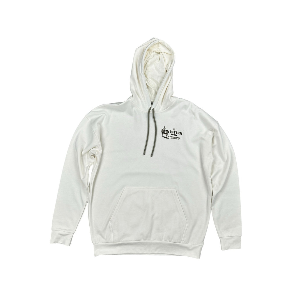 Sendero Provisions The Western Show Pretending to Be Cowboys Hoodie in Vintage White — Size Small // Preowned