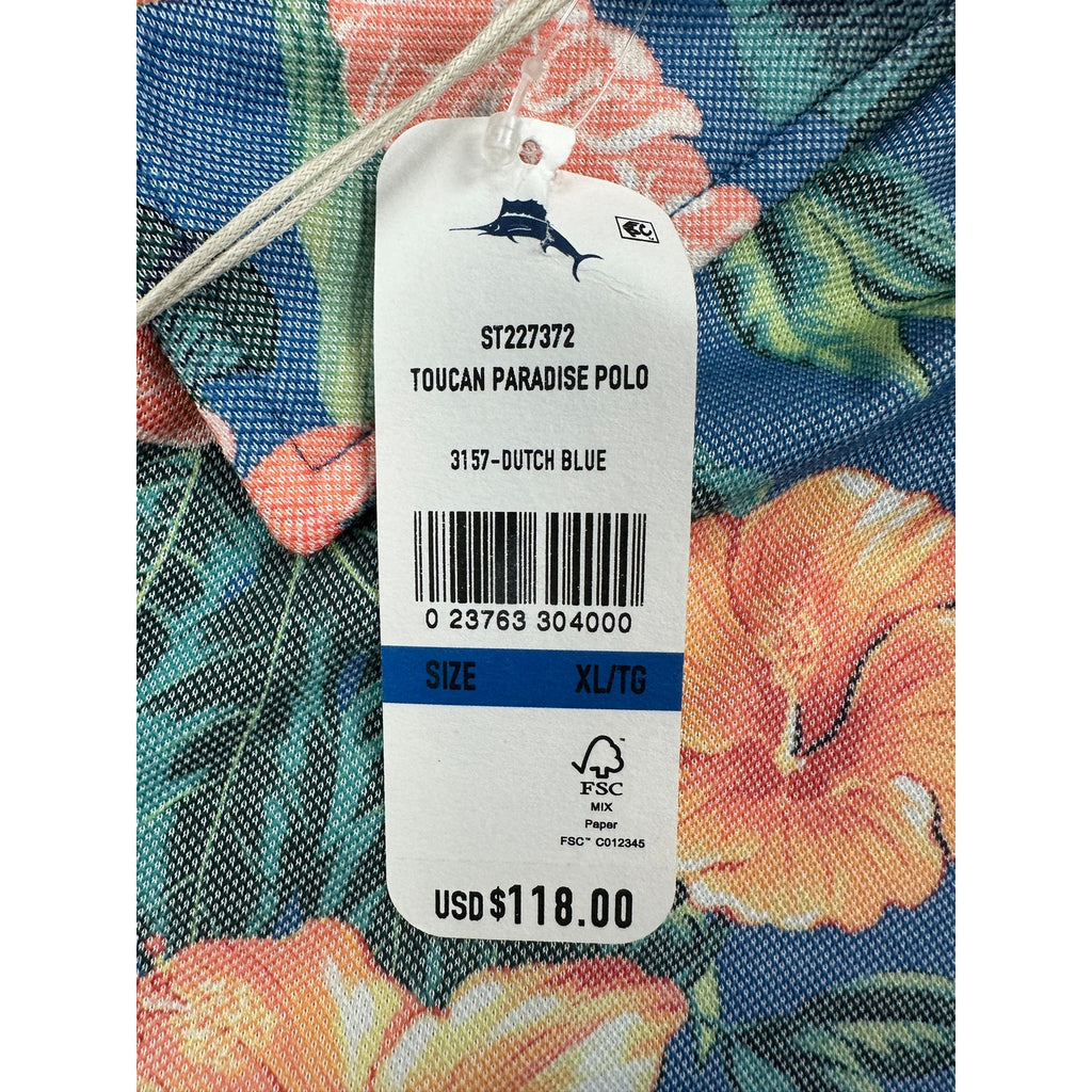 Tommy Bahama Toucan Paradise IslandZone Polo — Size XL