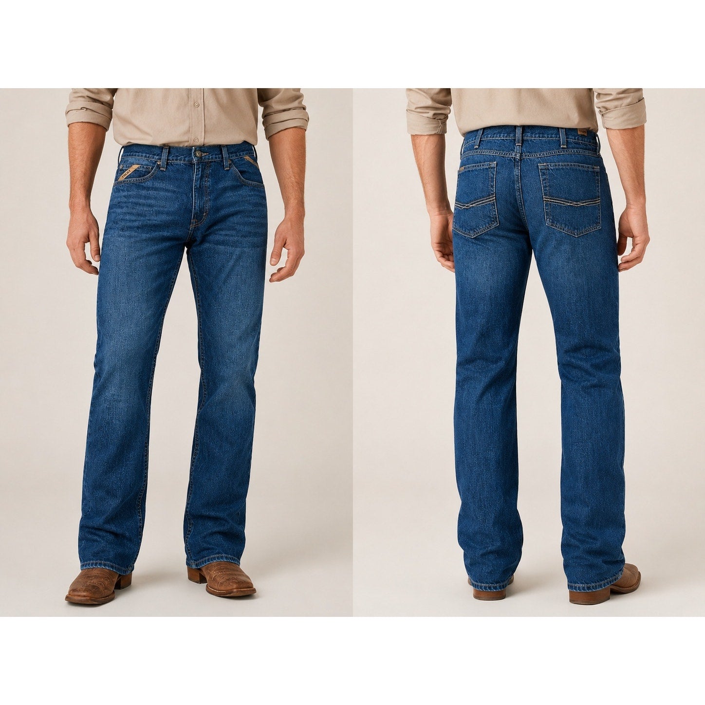 Ariat M4 Low Rise Legacy Boot Cut Jean in Roadhouse — 38x32 // Preowned