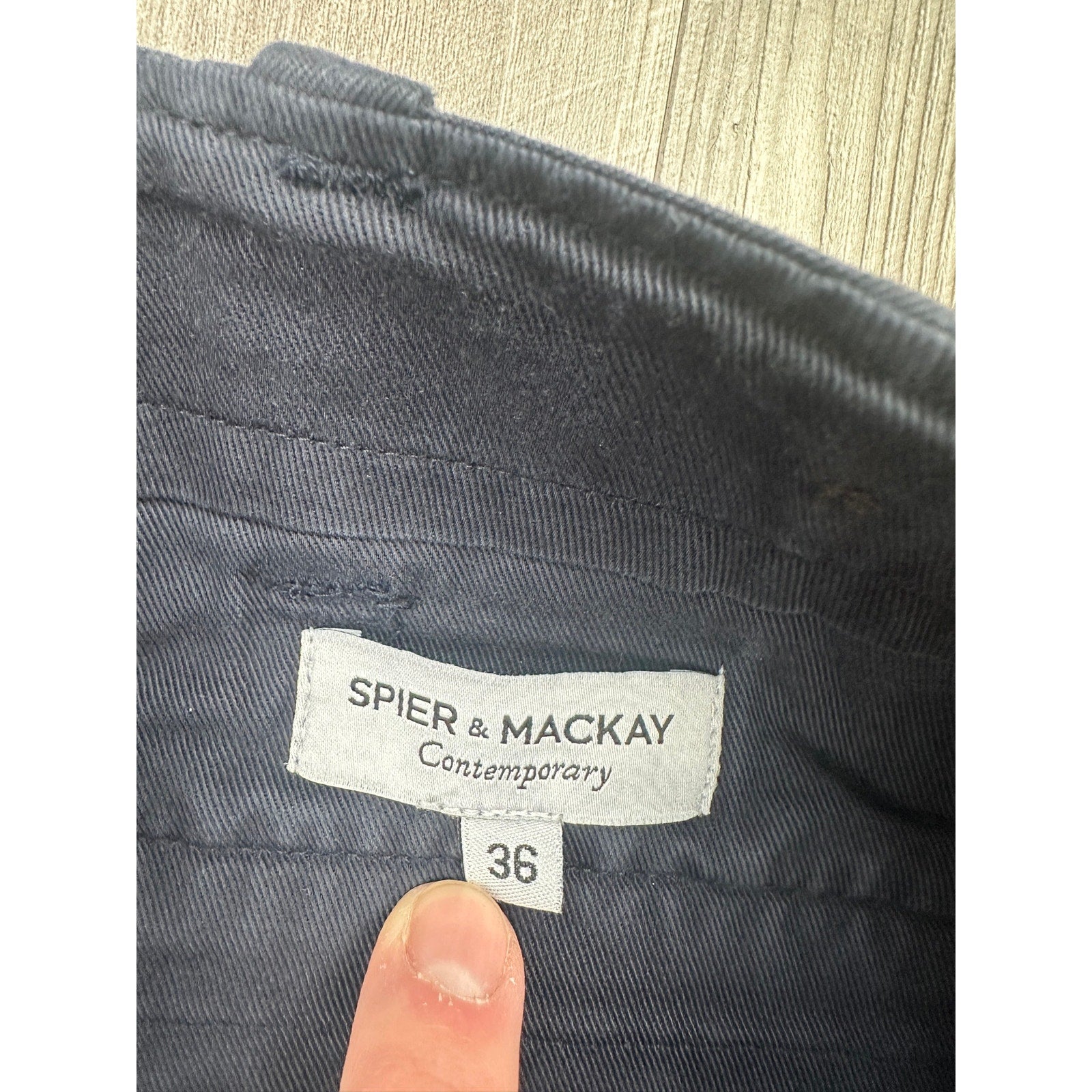 Spier & Mackay Contemporary Utility Twill Chino Pants in Navy — Size 36