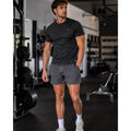 Rhoback The Deadlifts Lined Grit Gym Shorts in Graphite Grey — Size 2XL
