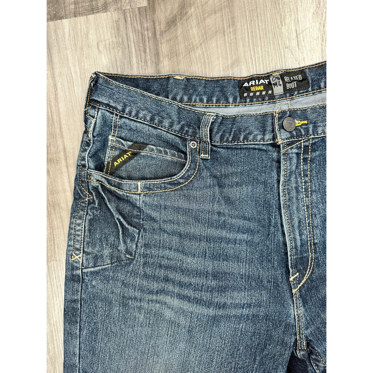 Ariat Rebar M4 Relaxed Bodie Durastretch Edge Boot Cut Jeans — Size 40x30 // Preowned
