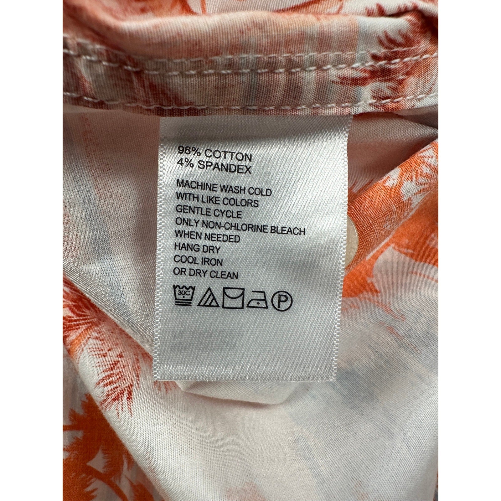 Tommy Bahama Sport Tropical Horizons Stretch Short Sleeve Camp Shirt in Spicy Orange — Size 3XL