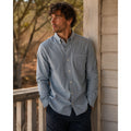 Buck Mason Japanese Chambray Long Sleeve Shirt in Blue — Size Medium