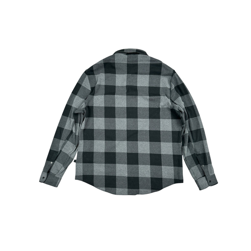 Lululemon Mason's Peak Soft Flannel Overshirt in Gray, Black — Size XL // Preowned