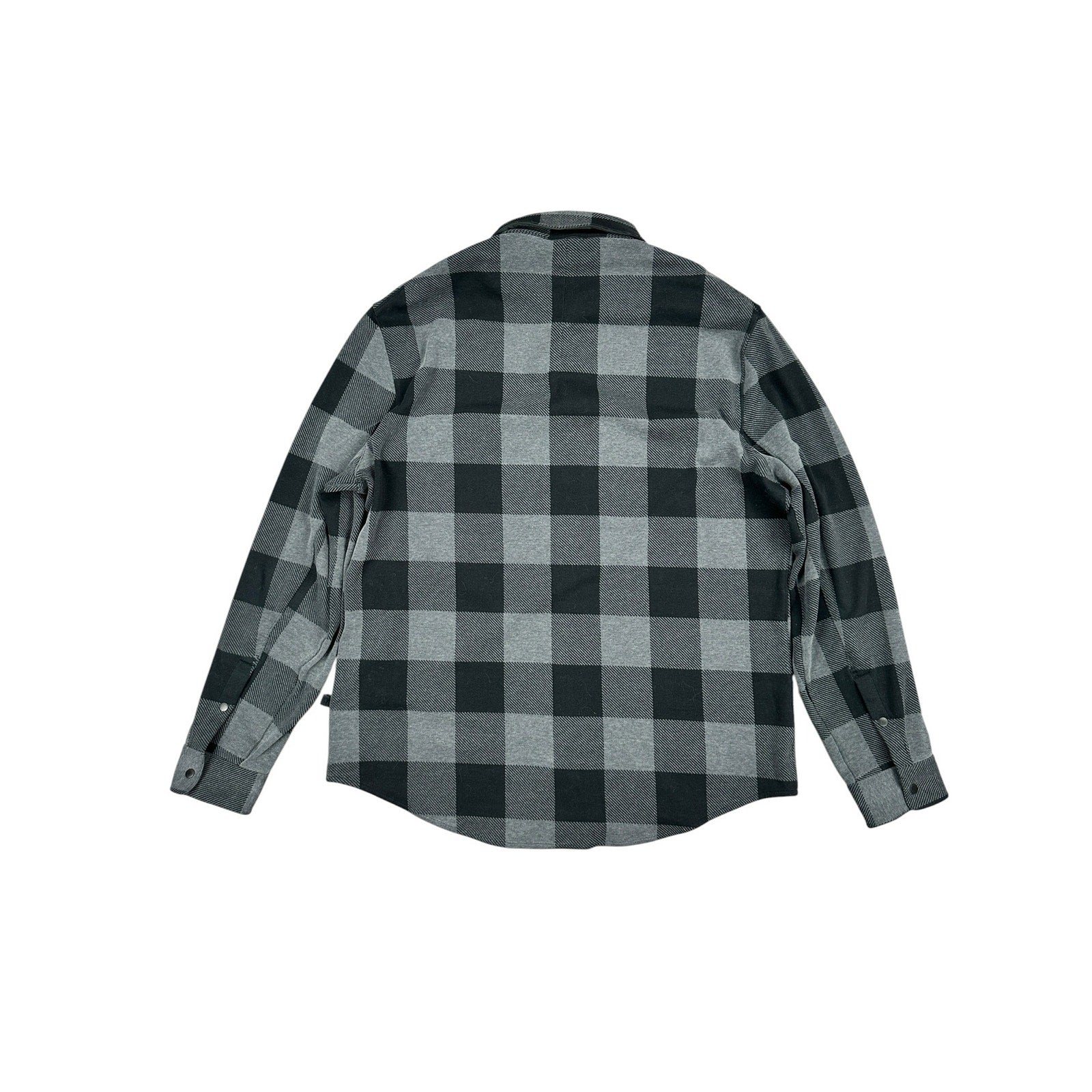 Lululemon Mason's Peak Soft Flannel Overshirt in Gray, Black — Size XL // Preowned