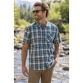 Kuhl Short Sleeve Plaid Button Down in Blue, Green, Orange, Red and White — Size Large // Preowned
