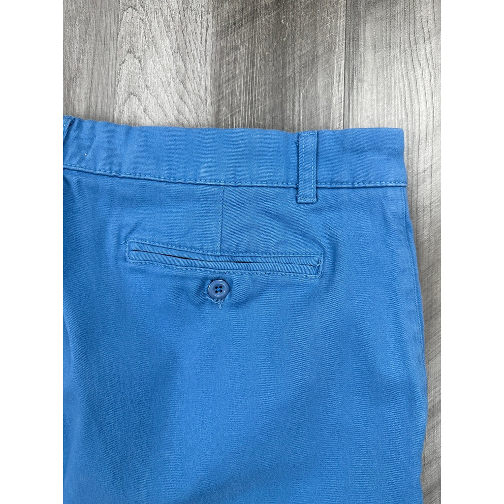 Ash & Erie Signature Stretch Chino Shorts in Blue — Size 38 // Preowned