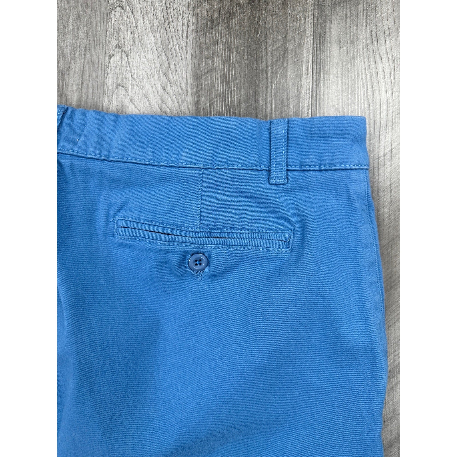 Ash & Erie Signature Stretch Chino Shorts in Blue — Size 38 // Preowned