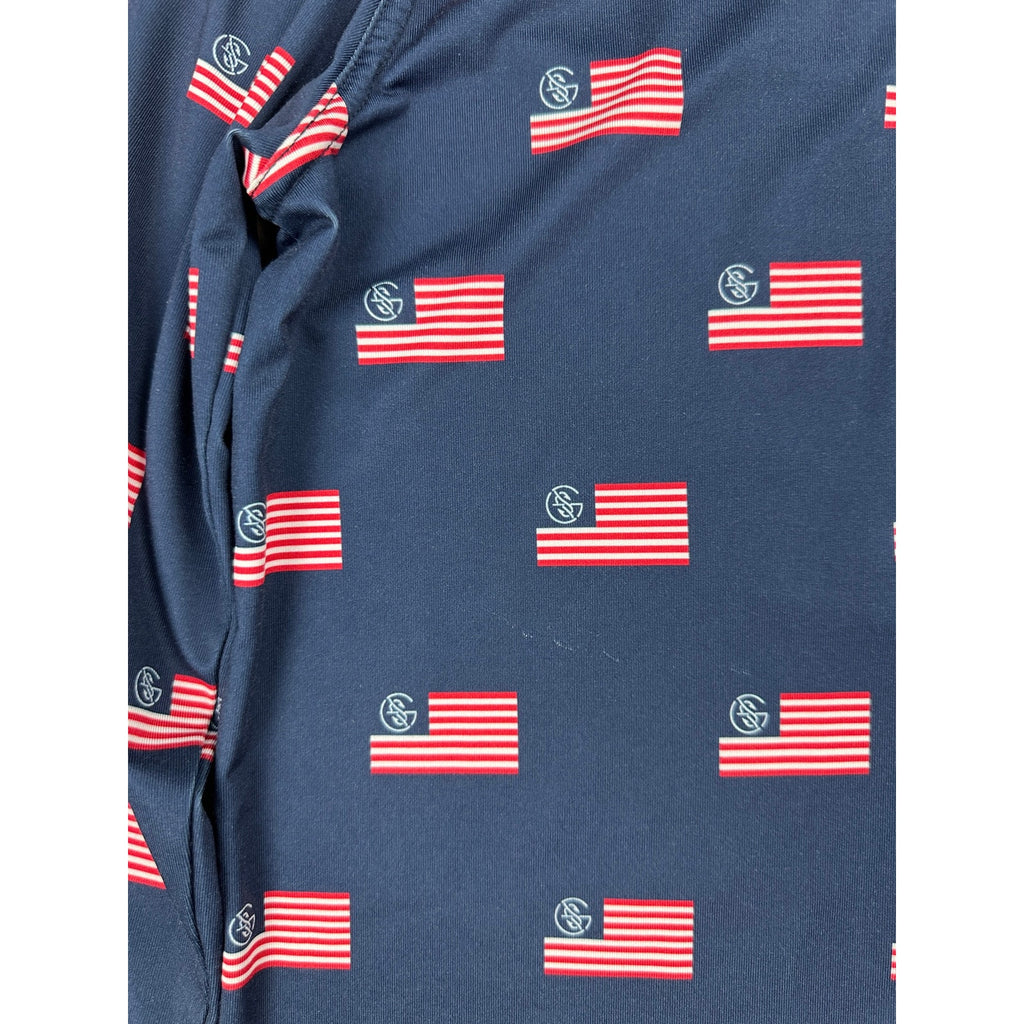 Googan Squad America Ultimate Performance Hoodie in Navy, Red, White — Size Small // Preowned