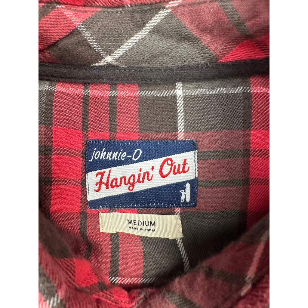 Johnnie-O Luca Flannel Plaid Long Sleeve Shirt — Size Medium // Preowned