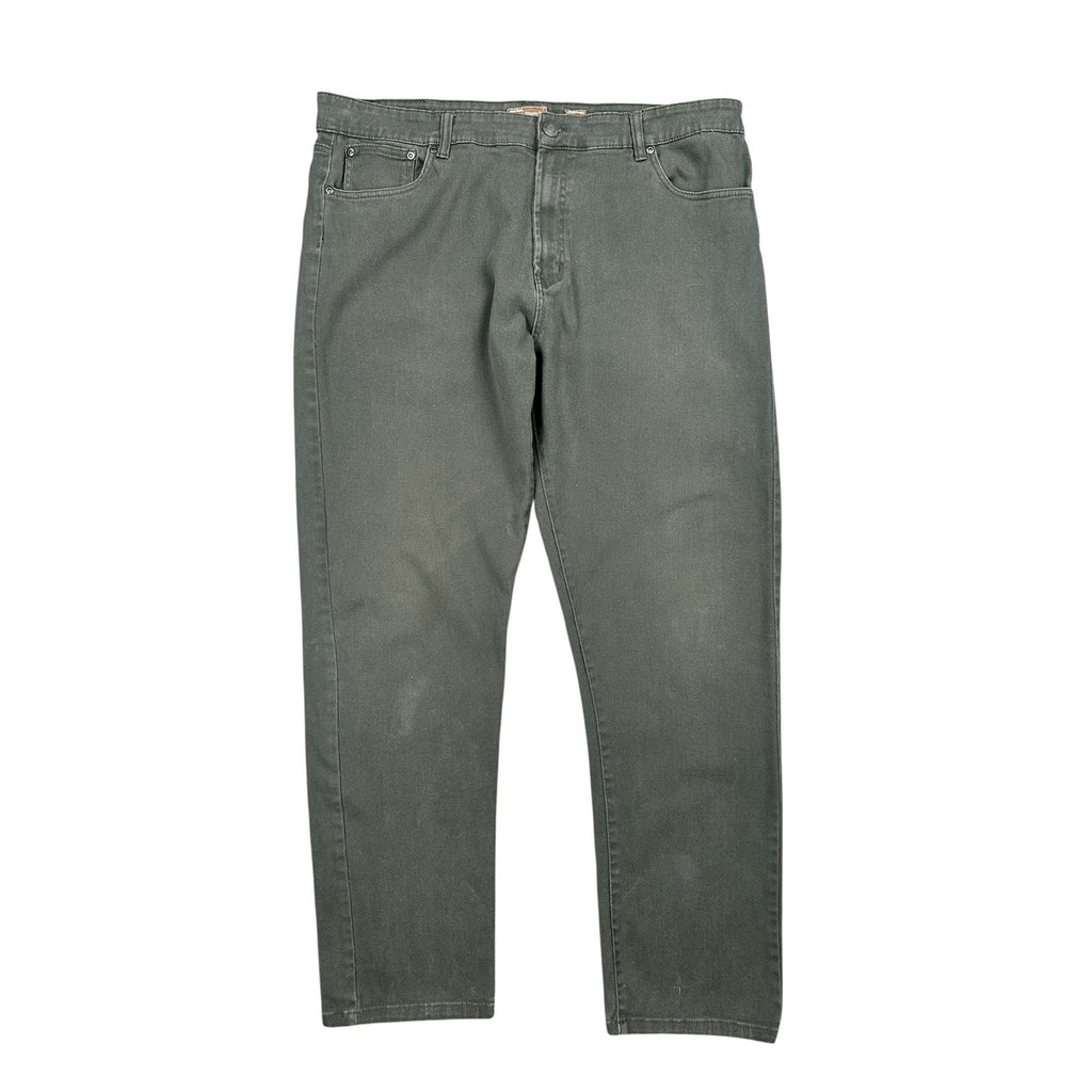 Stitches & Rivets Twill Wear Slim Fit Chino Jeans in Charcoal Green — Size 40x32 // Preowned