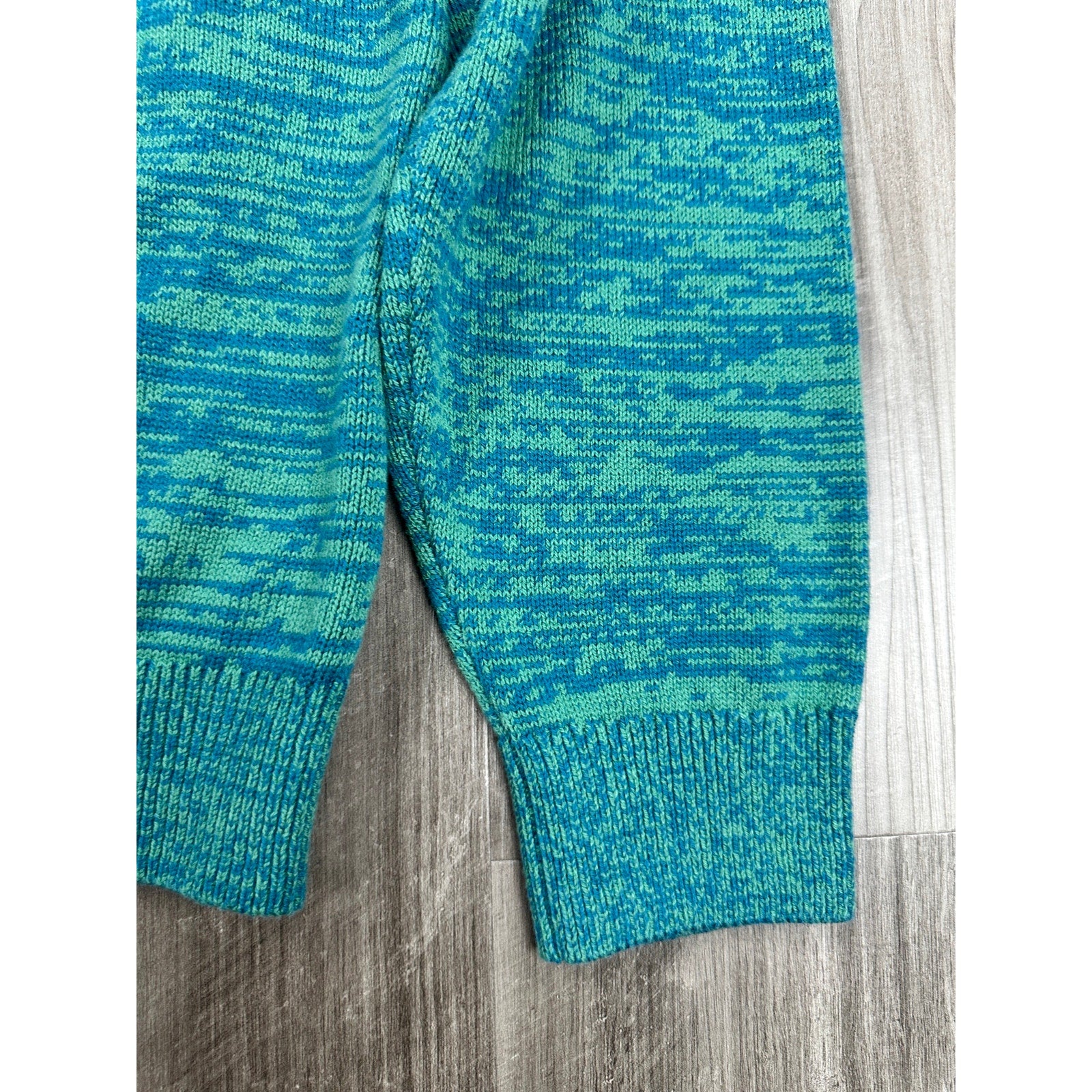 Scotch & Soda Uneven Marl Long Sleeve Sweater Polo in Ink Blue — Size XL