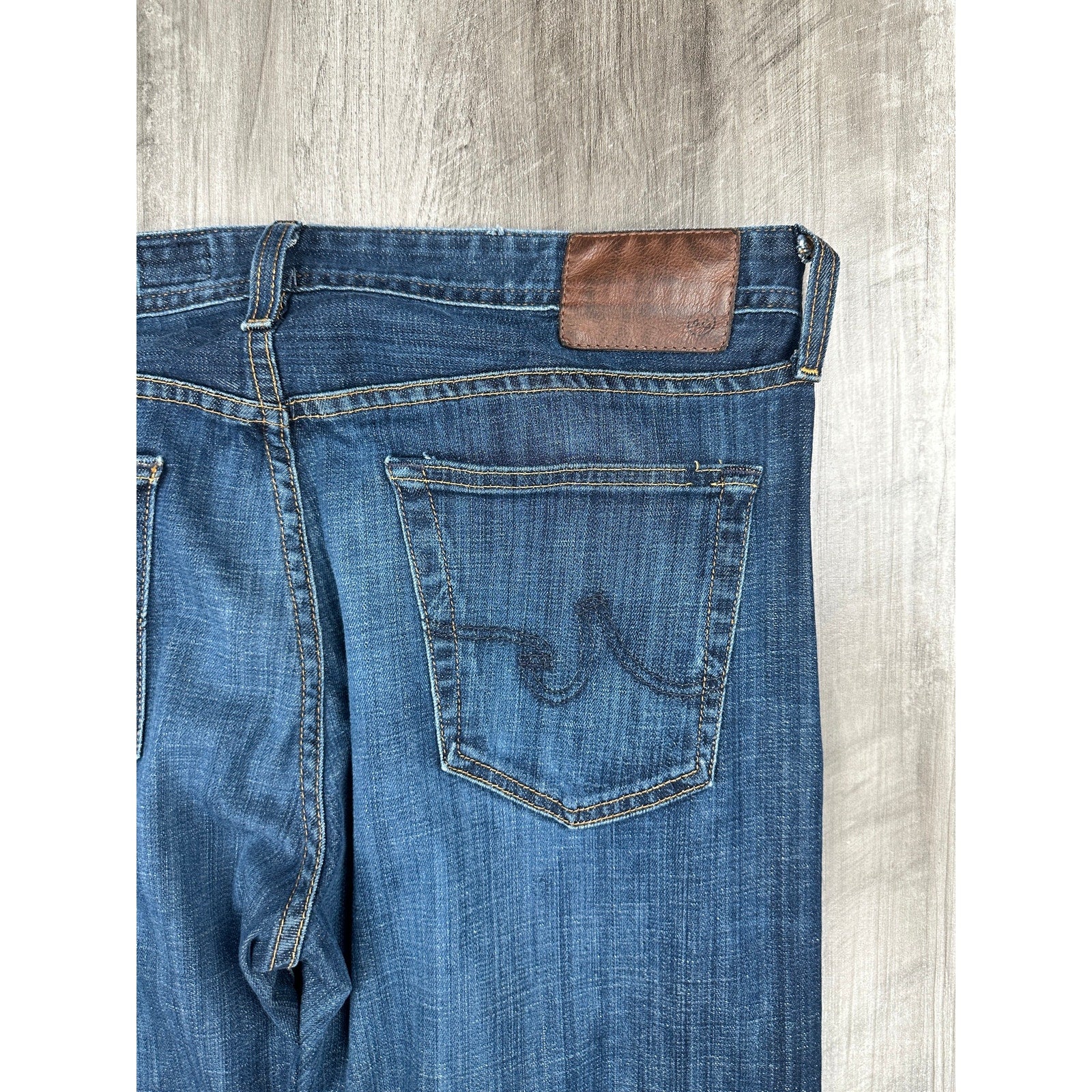 AG The Protégé Straight Leg Jeans Blue — Size 36x34