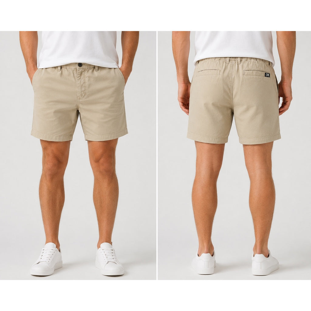 Cove 5" Chino Shorts in Light Khaki — Size 38 // Preowned