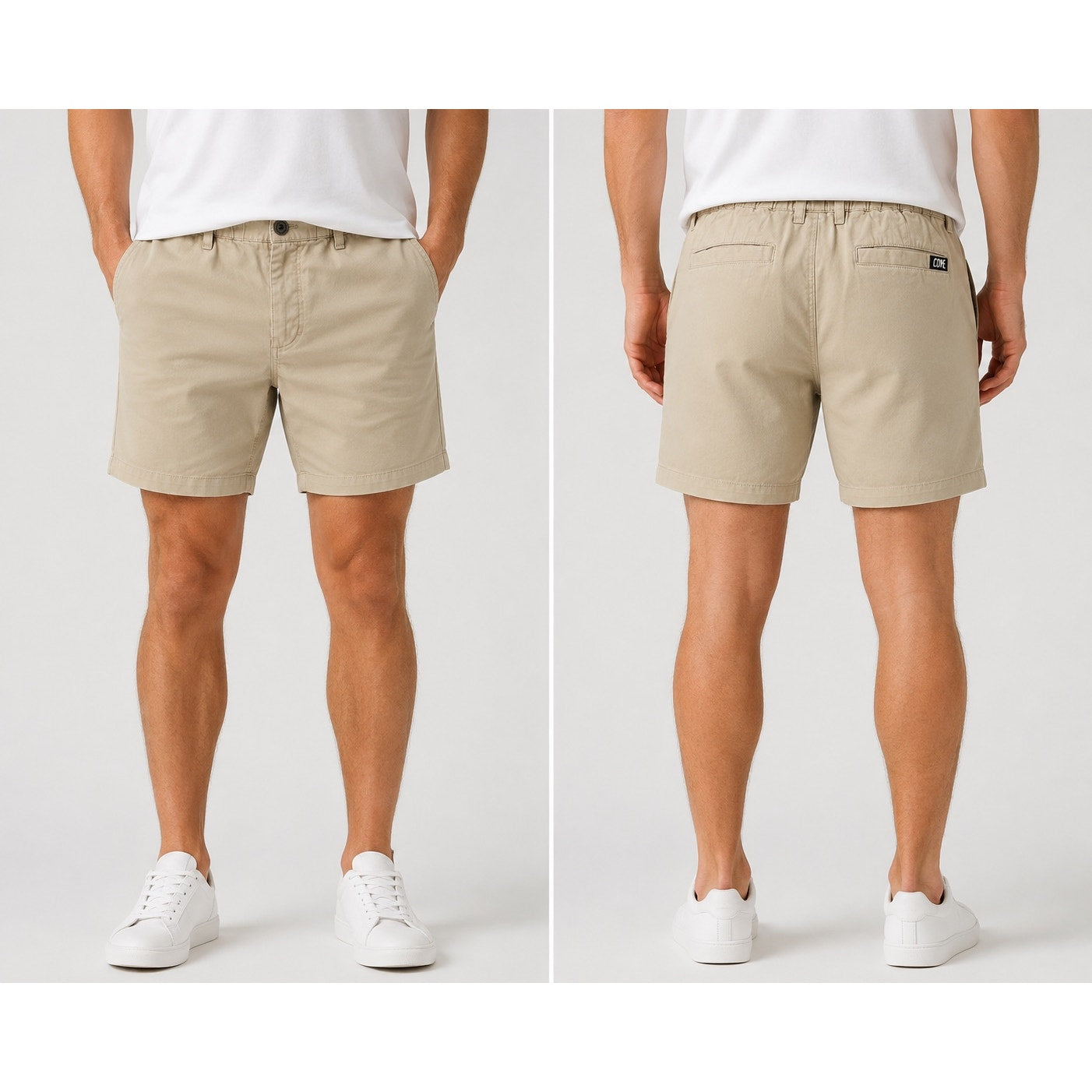 Cove 5" Chino Shorts in Light Khaki — Size 38 // Preowned