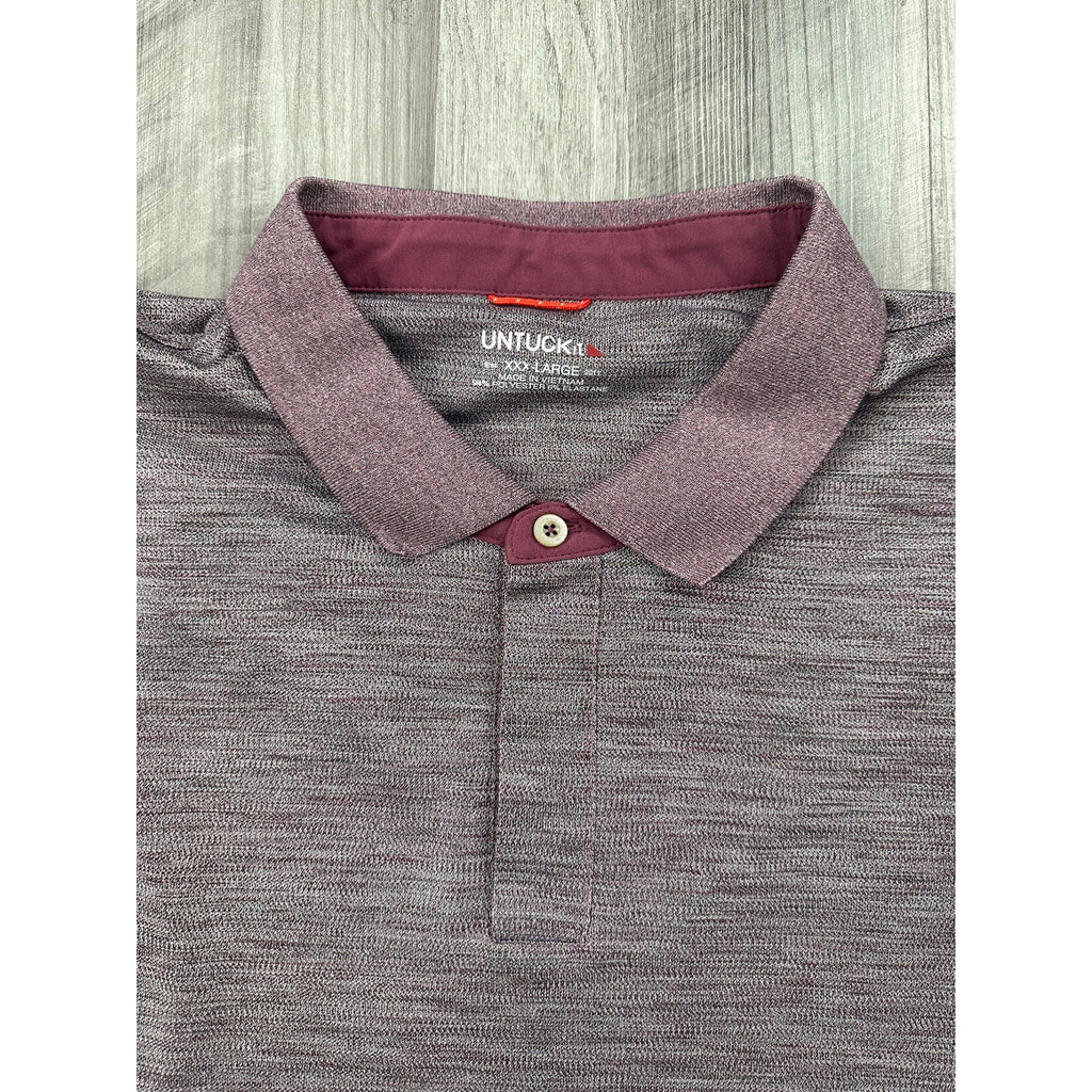 UNTUCKit Hannifer Performance Polo in Purple — Size 3XL // Preowned