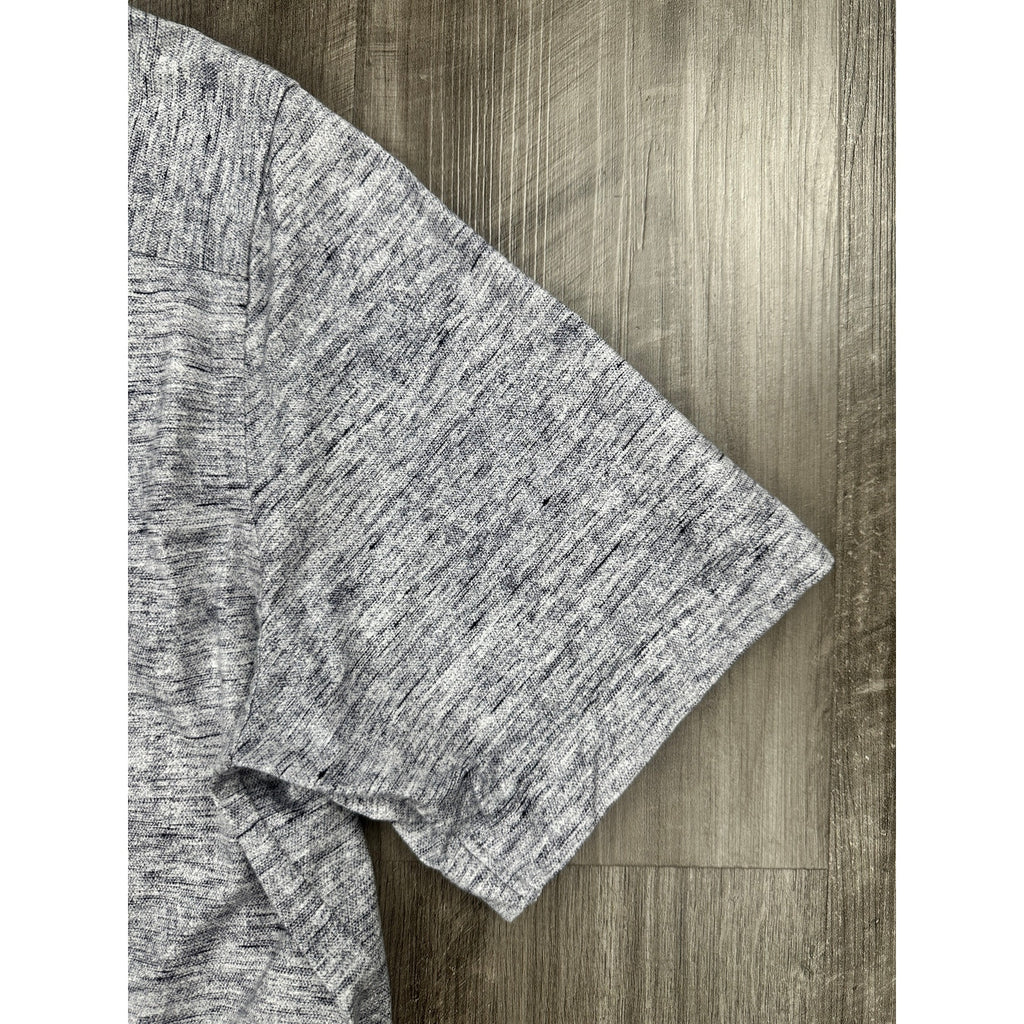 Bugatchi OoohCotton 8 Way Stretch Short Sleeve Shirt in Navy — Size Medium // Preowned