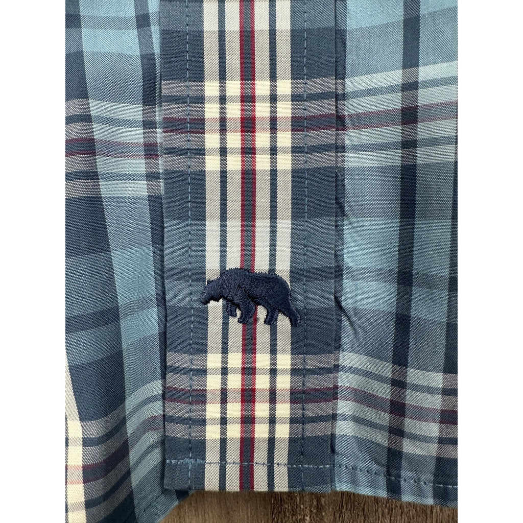 Onward Reserve Classic Fit Non-Iron Plaid Long Sleeve Button Down — Size Large // Preowned
