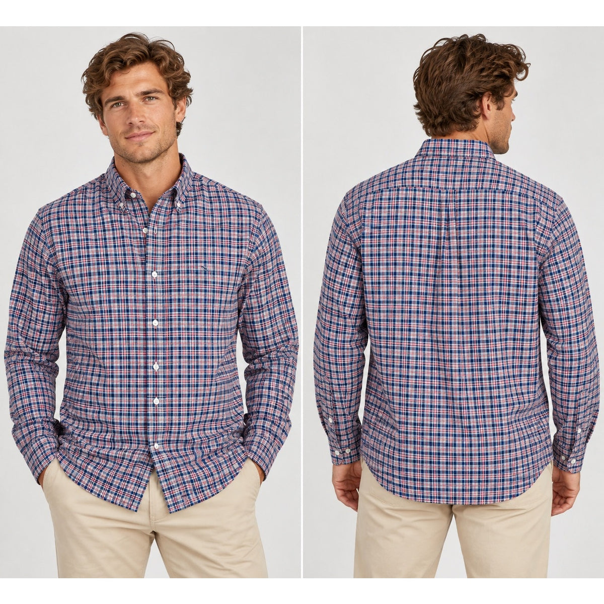 Vineyard Vines Performance Plaid Classic Fit Whale Shirt — Size 2XL // Preowned