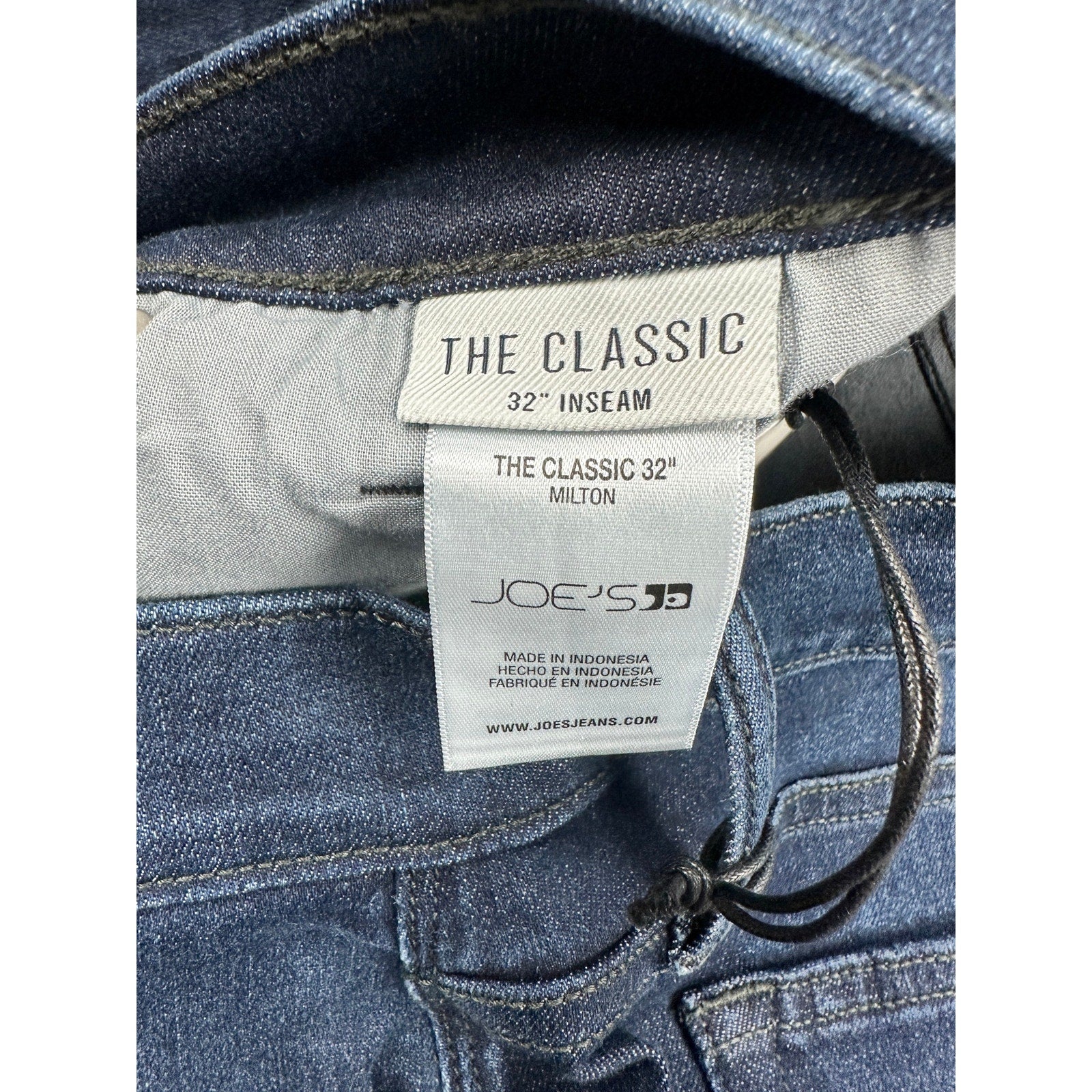Joe's Jeans The Classic Straight 32" Inseam Milton Jeans in Milton Dark Wash Blue — Size 34