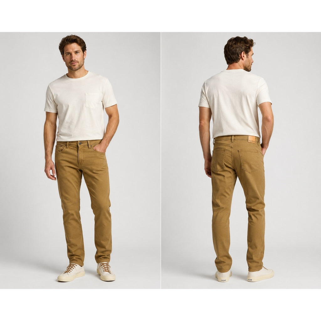 DU/ER N2X Relaxed Taper No Sweat Stretch Chino Pants in Camel — Size 32x32 // Preowned