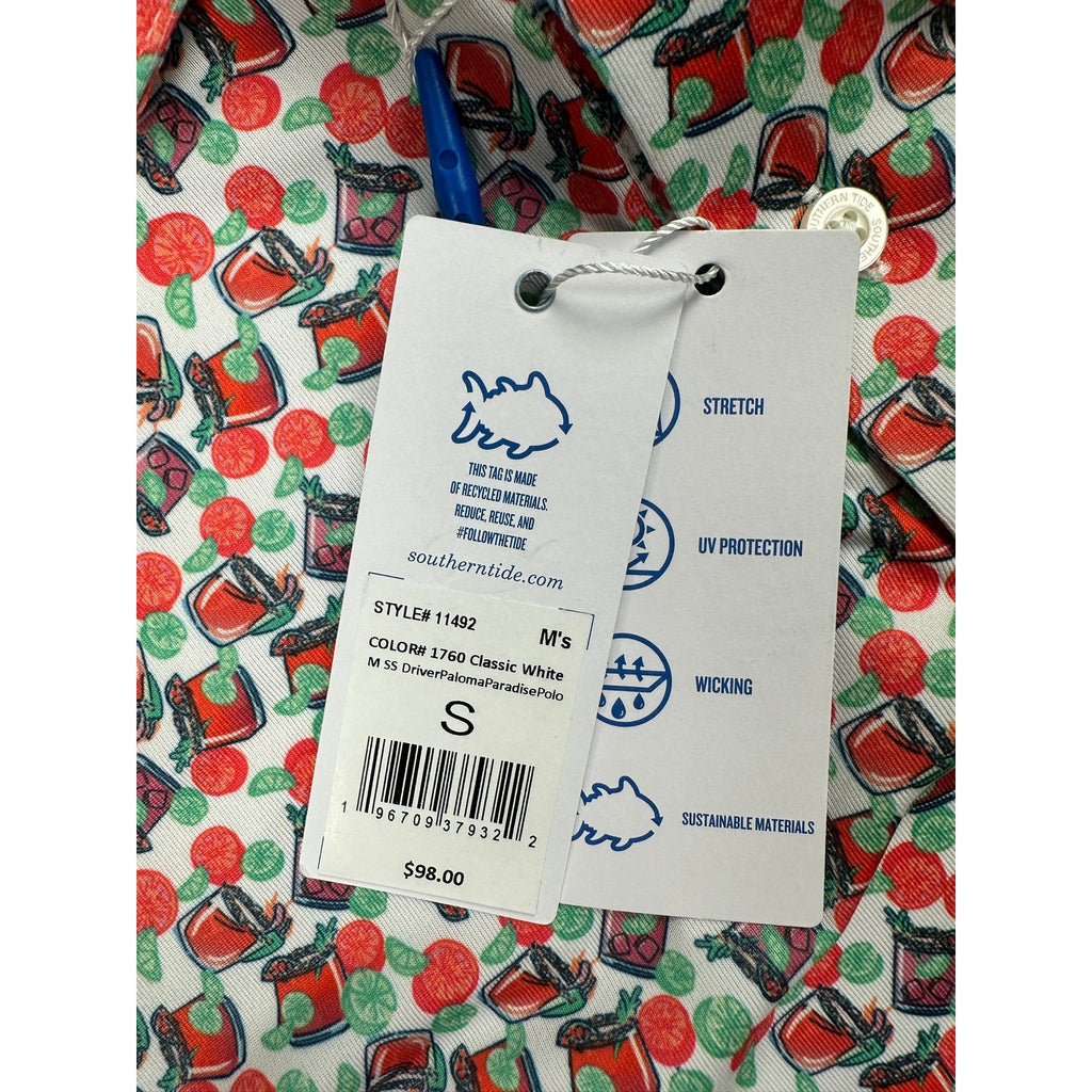 Southern Tide Driver Paloma Paradise Polo — Size Small