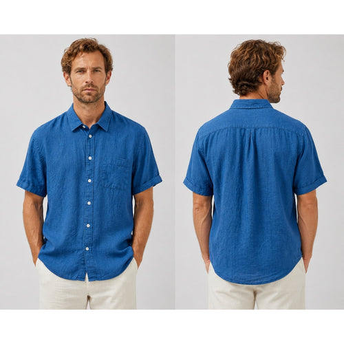 Alex Crane Ola Line Short Sleeve Shirt — Size Medium
