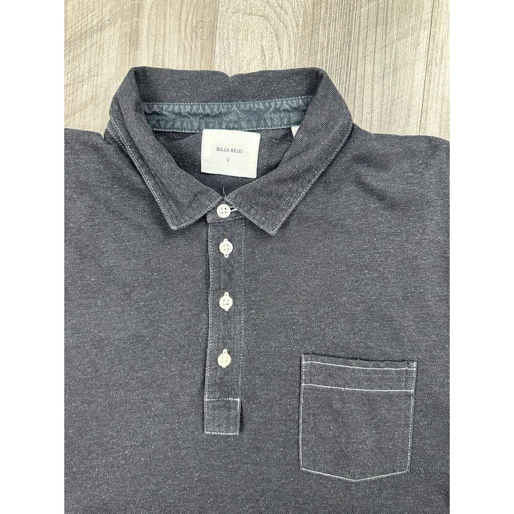 Billy Reid Heathered Pensacola Polo — Size Large // Preowned