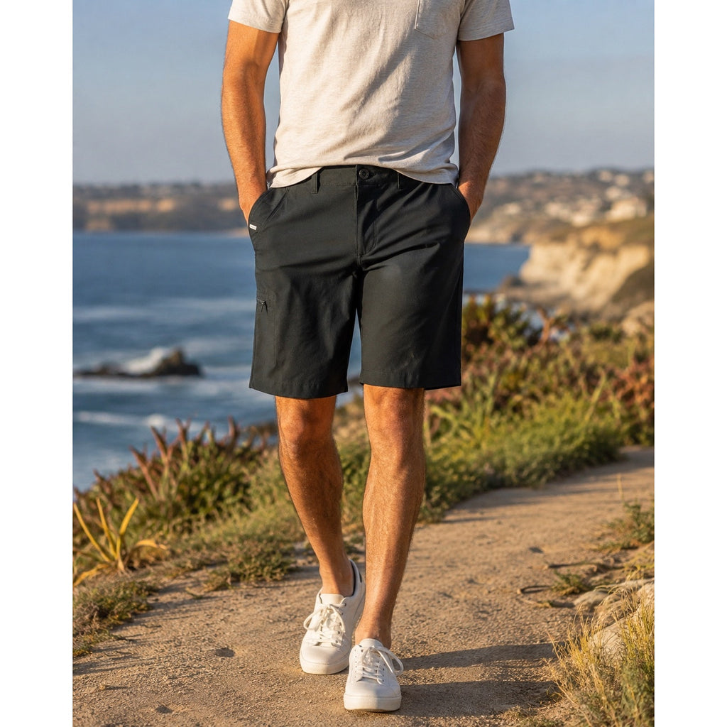 7 Diamonds Sierra High Performance Shorts in Black — Size 29