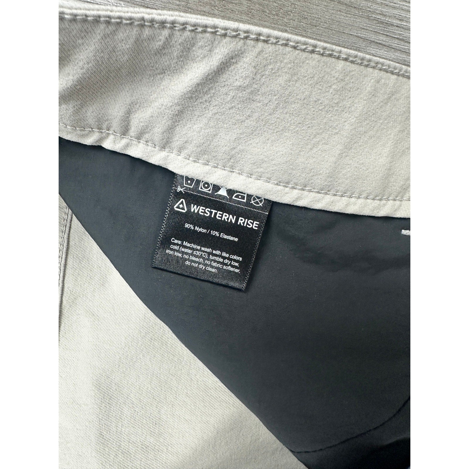 Western Rise Evolution Slim 2 Way Stretch Pants in Khaki — Size 38 // Preowned