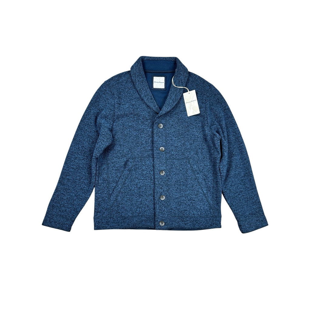 Tommy Bahama Granite Bay Shawl Cardigan in Blue Note — Size Medium