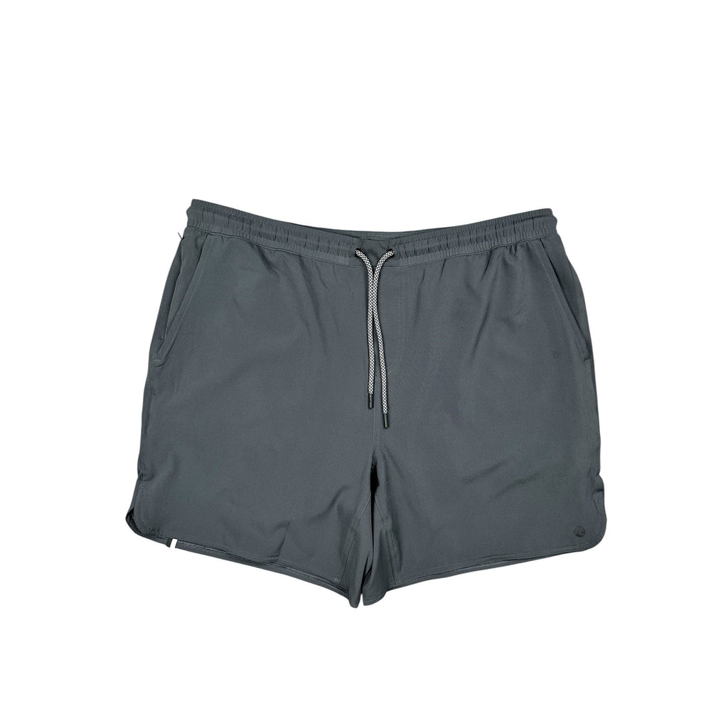 Rhoback The Deadlifts Lined Grit Gym Shorts in Graphite Grey — Size 2XL