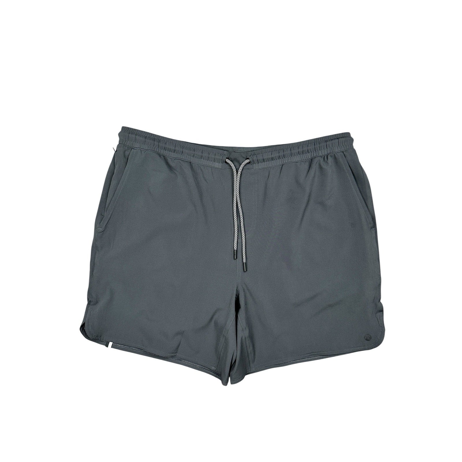 Rhoback The Deadlifts Lined Grit Gym Shorts in Graphite Grey — Size 2XL
