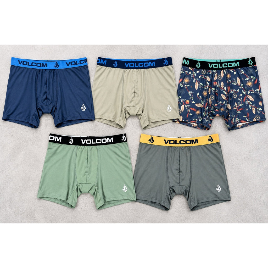 Volcom Performance Boxer Briefs - 5 Pack — Size Medium
