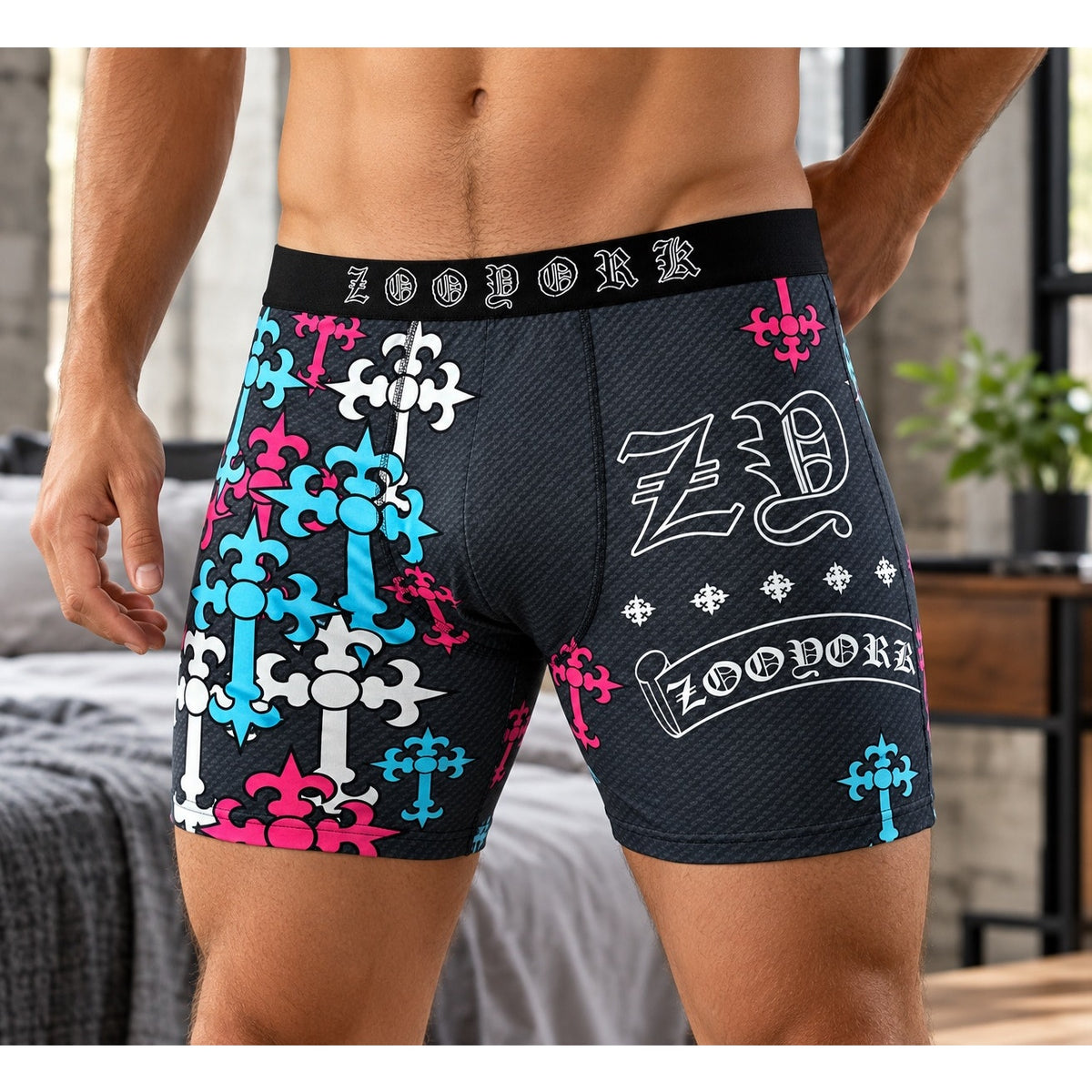 Zoo York Super Soft Brushed Performance Boxer Briefs - 6 Pack — Size Large