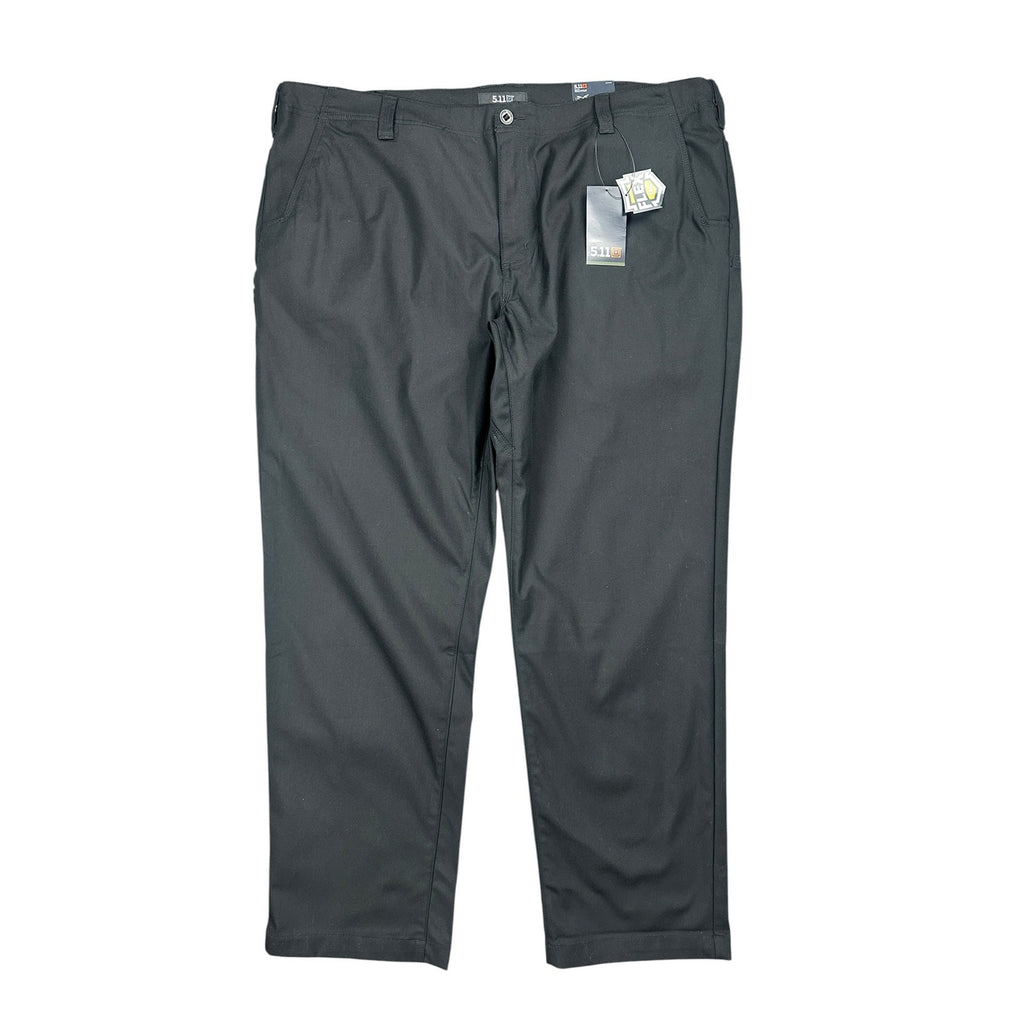 5.11 Tactical Edge 2.0 Straight Fit Chino Pants in Black — Size 44x32