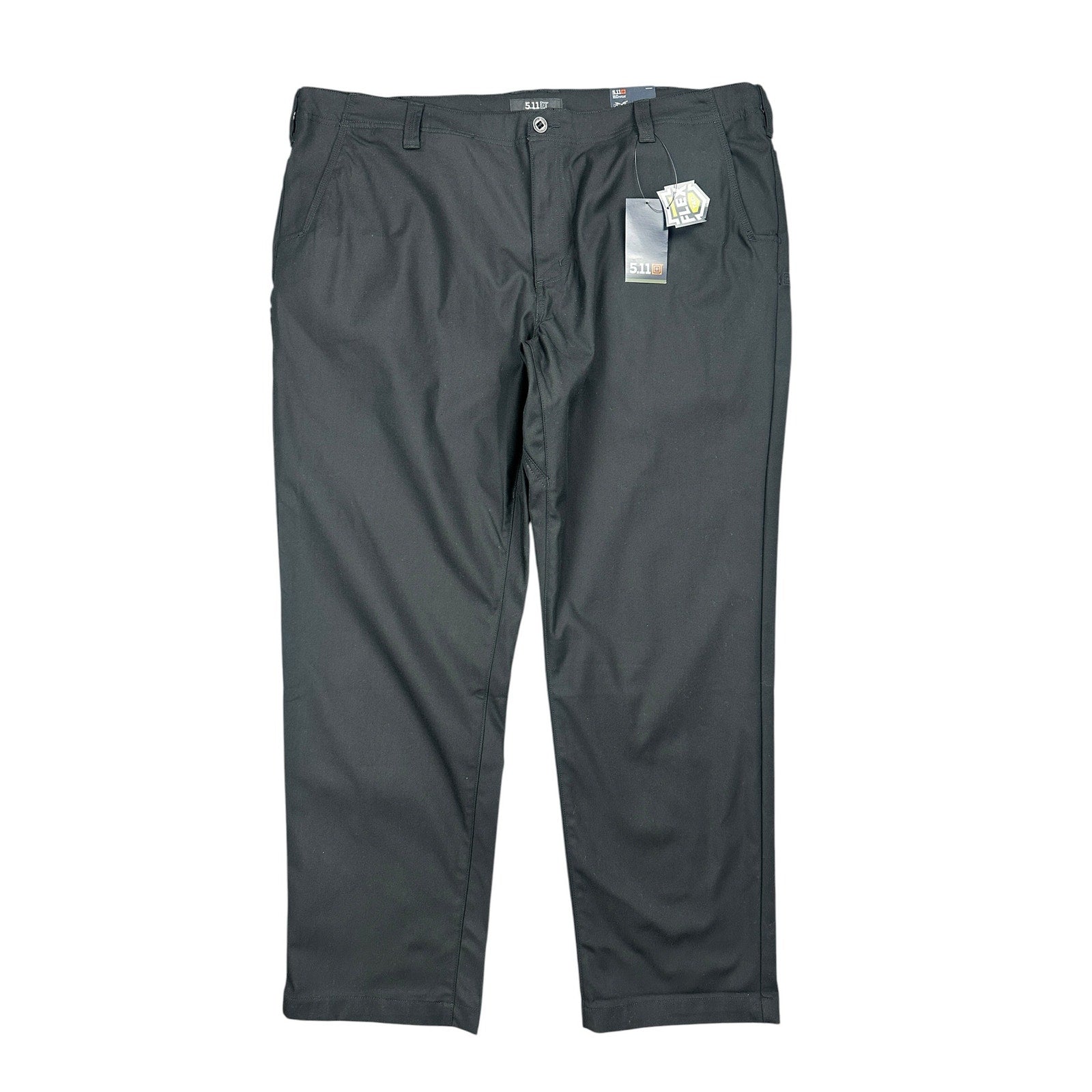 5.11 Tactical Edge 2.0 Straight Fit Chino Pants in Black — Size 44x32