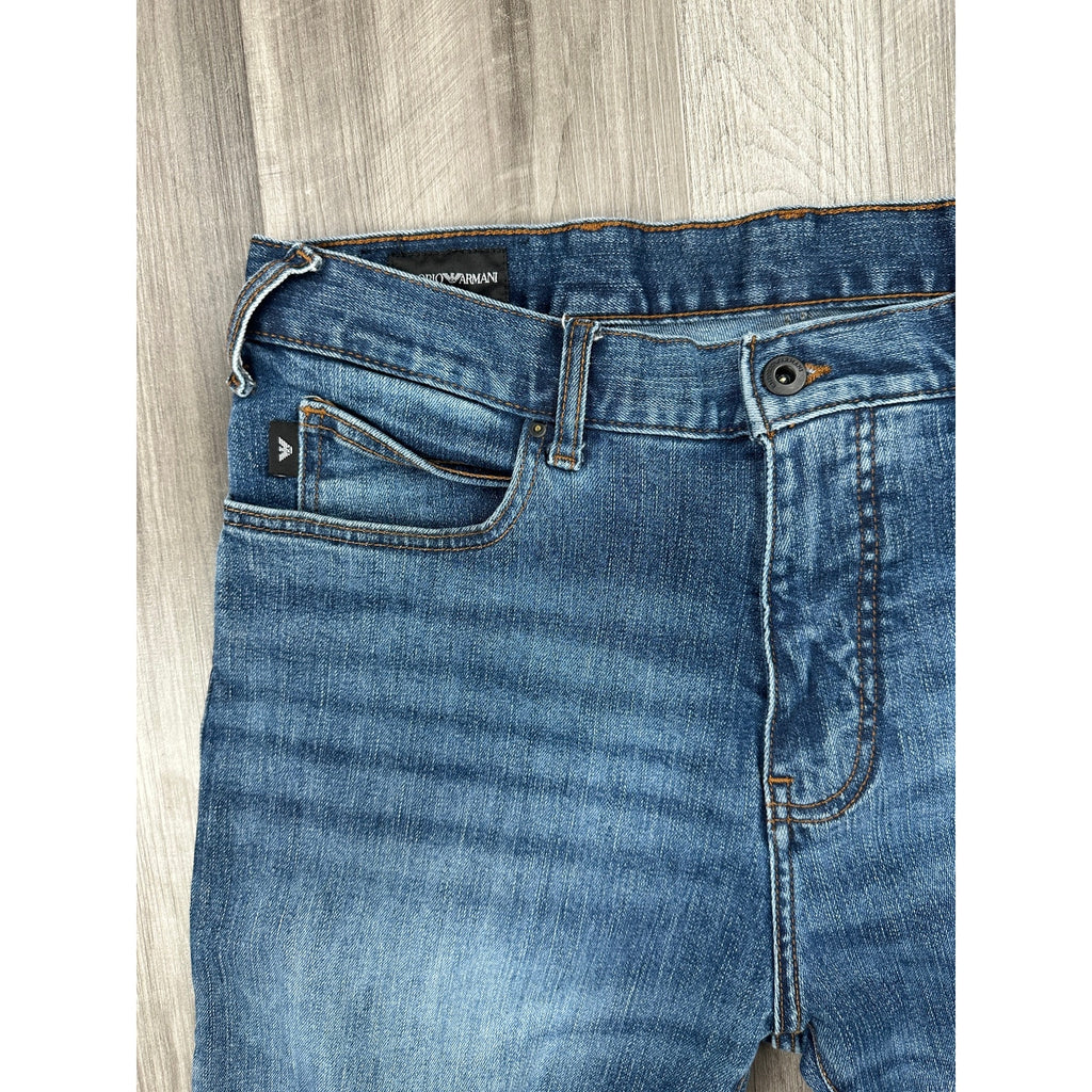 Emporio Armani J31 Regular Straight Leg Jeans — Size 34x32 // Preowned